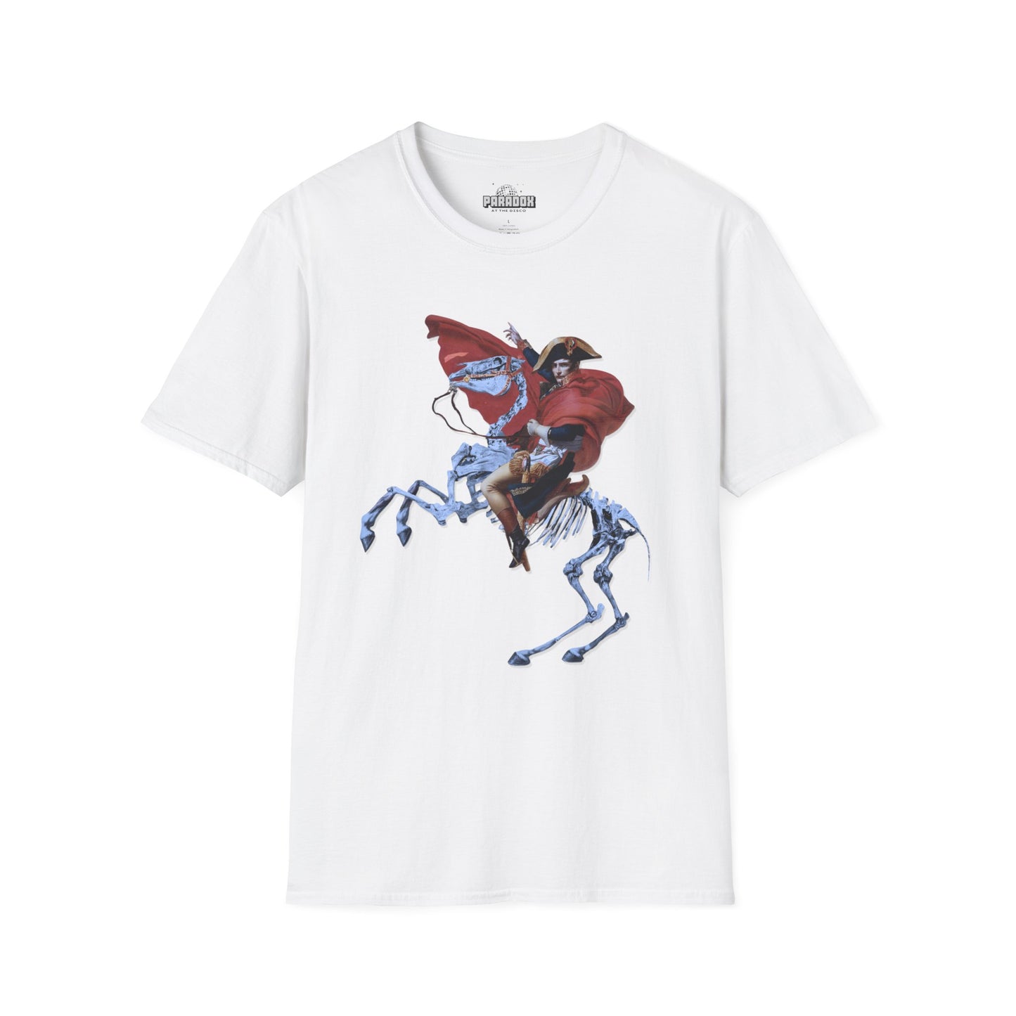 Skeleton Rider T-Shirt — Gothic Napoleonic Horseman Graphic Tee