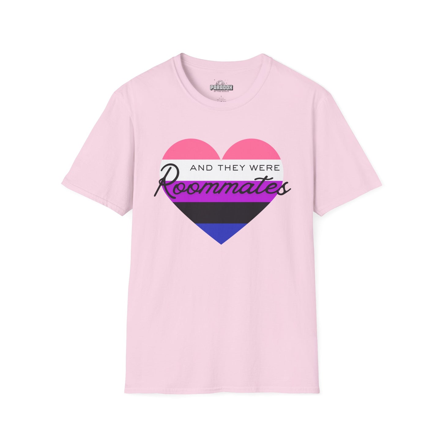 Genderfluid "And They Were Roommates" Pride Graphic Tee