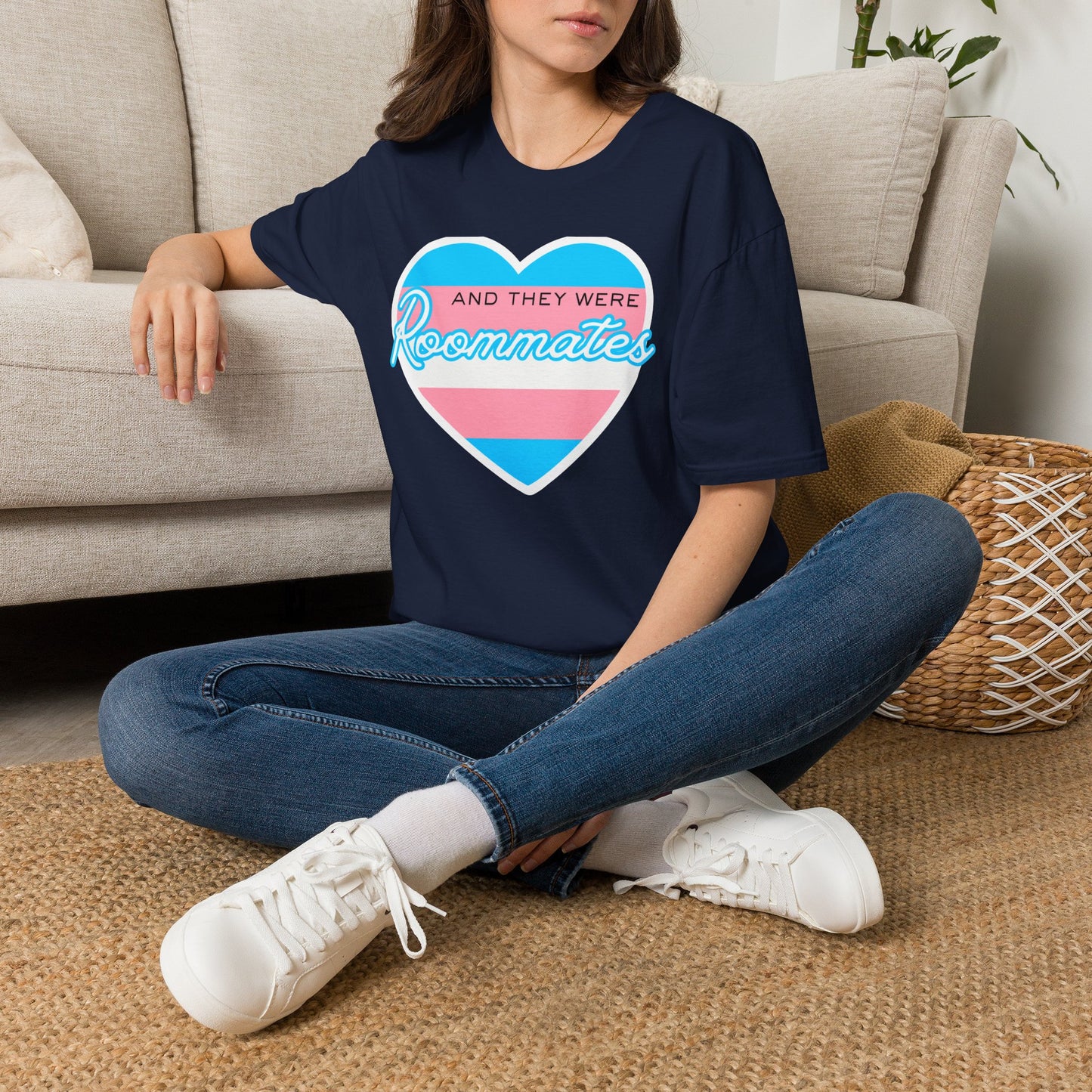 "And They Were Roommates" Transgender Pride Tee