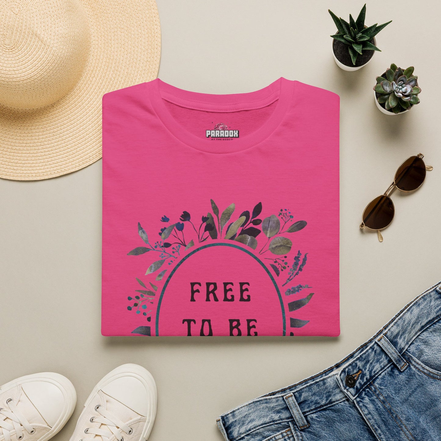Free To Be Me Floral Graphic Tee