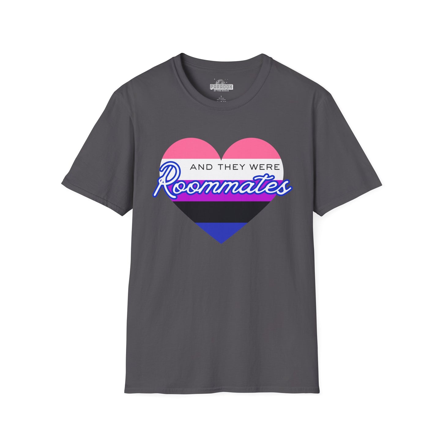 Genderfluid "And They Were Roommates" Pride Graphic Tee