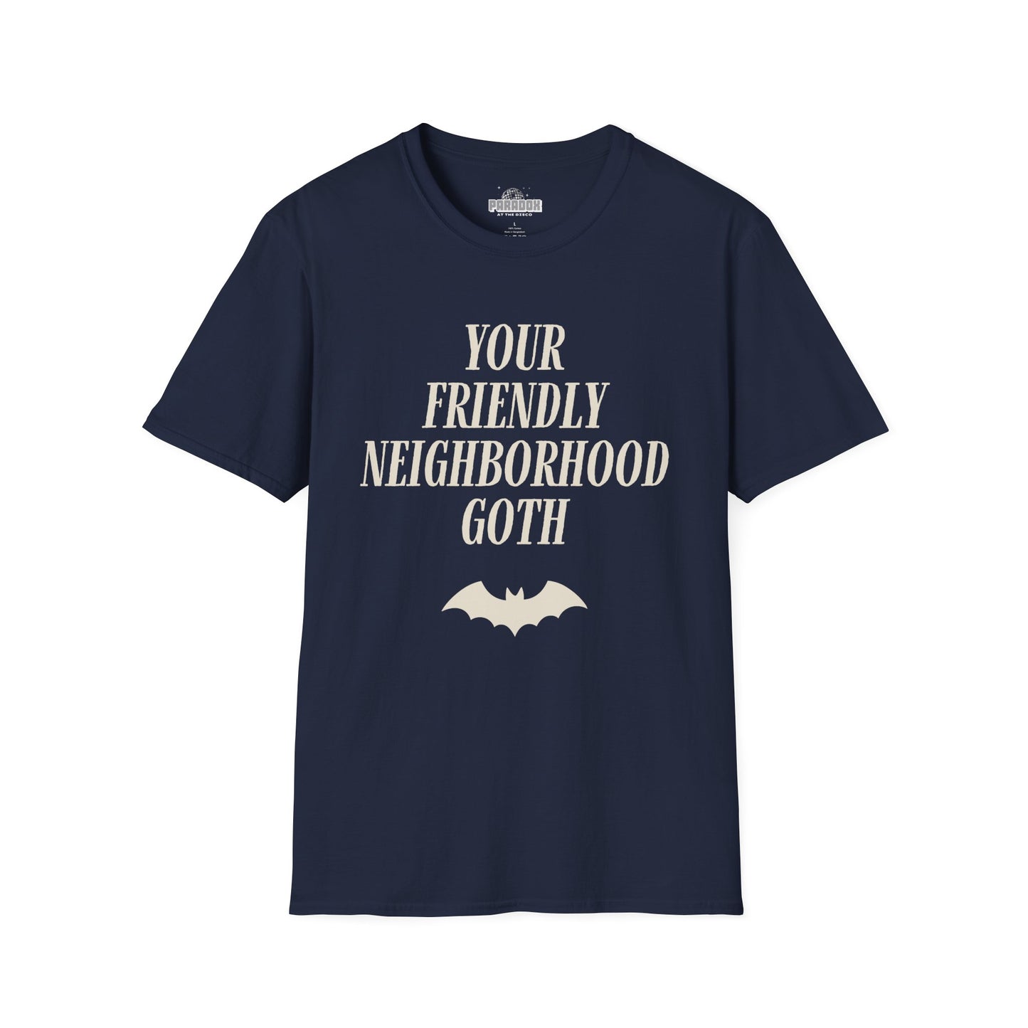 Your Friendly Neighborhood Goth (Bold) - Cute Spooky Graphic Tee