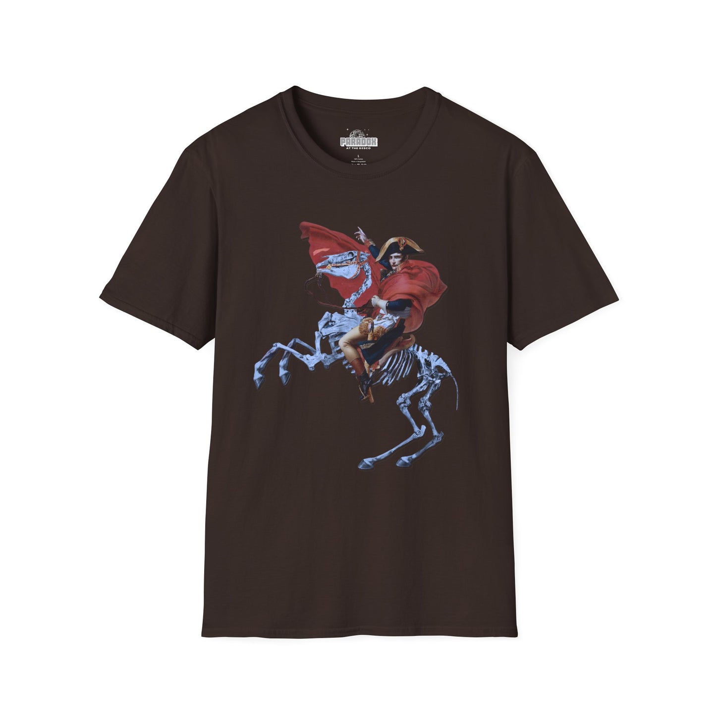 Skeleton Rider T-Shirt — Gothic Napoleonic Horseman Graphic Tee