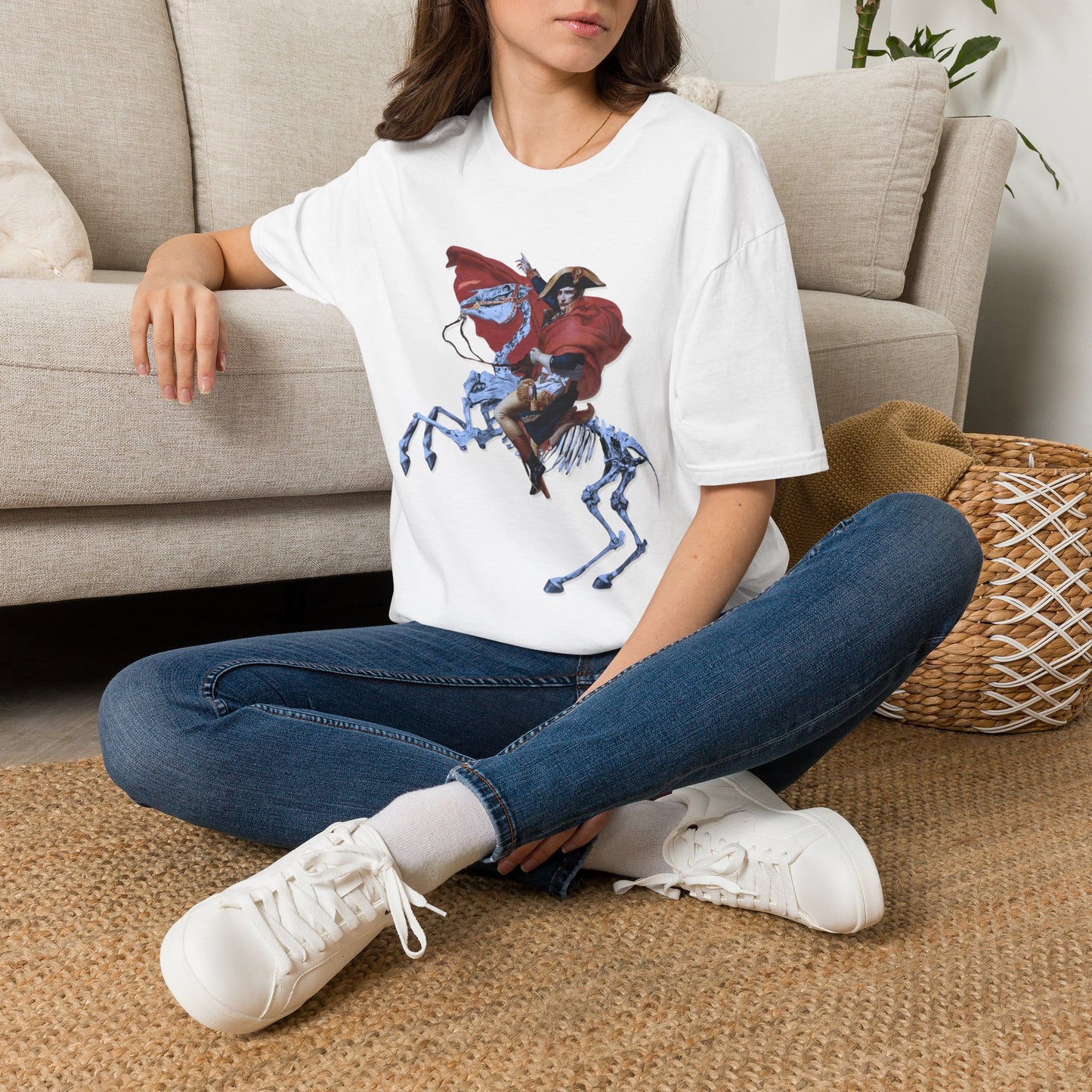 Skeleton Rider T-Shirt — Gothic Napoleonic Horseman Graphic Tee