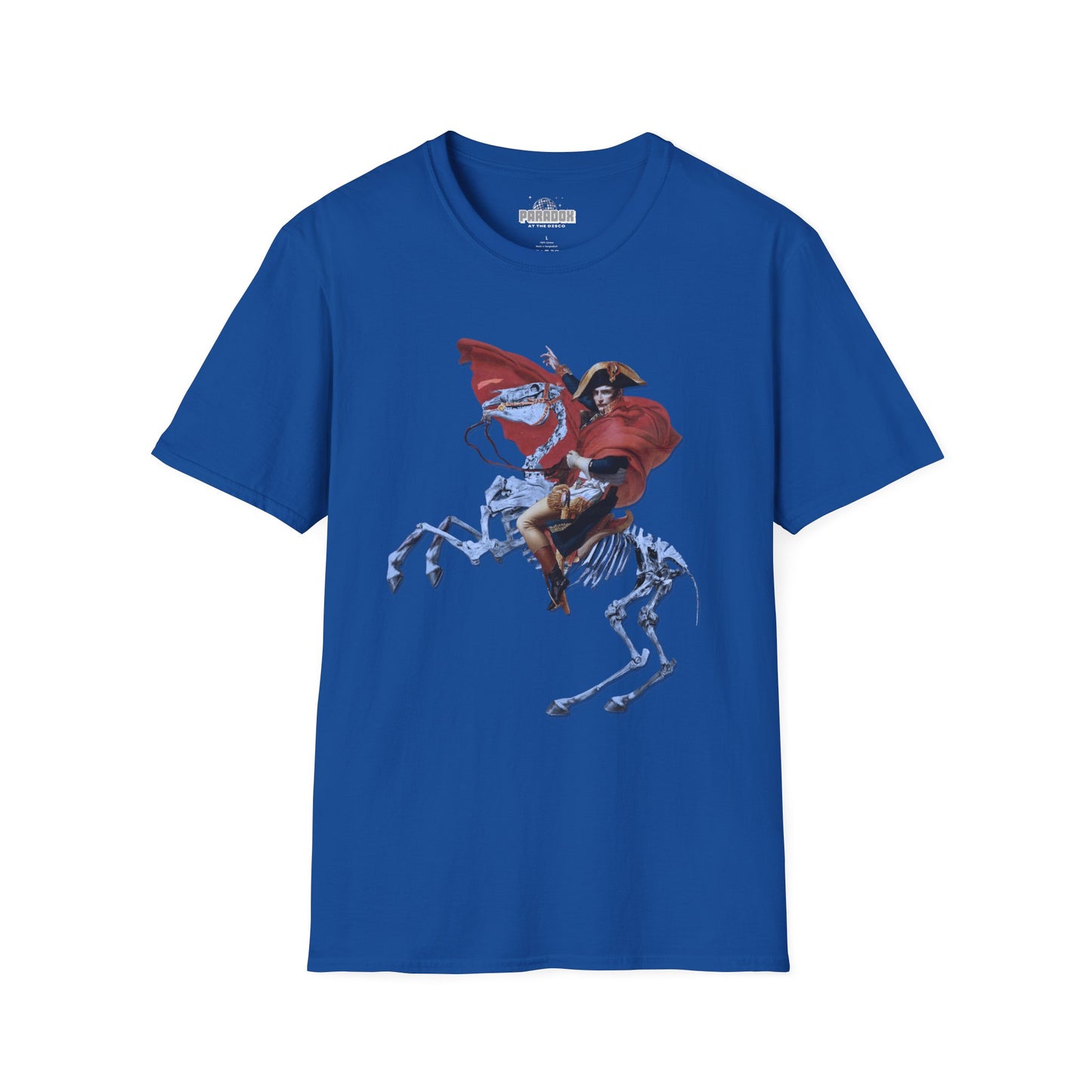 Skeleton Rider T-Shirt — Gothic Napoleonic Horseman Graphic Tee