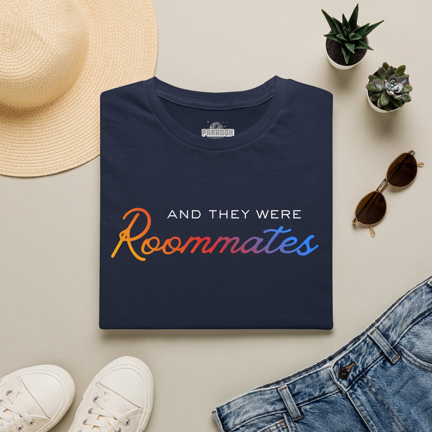 LGBTQIA "And They Were Roommates" Pride Graphic Tee
