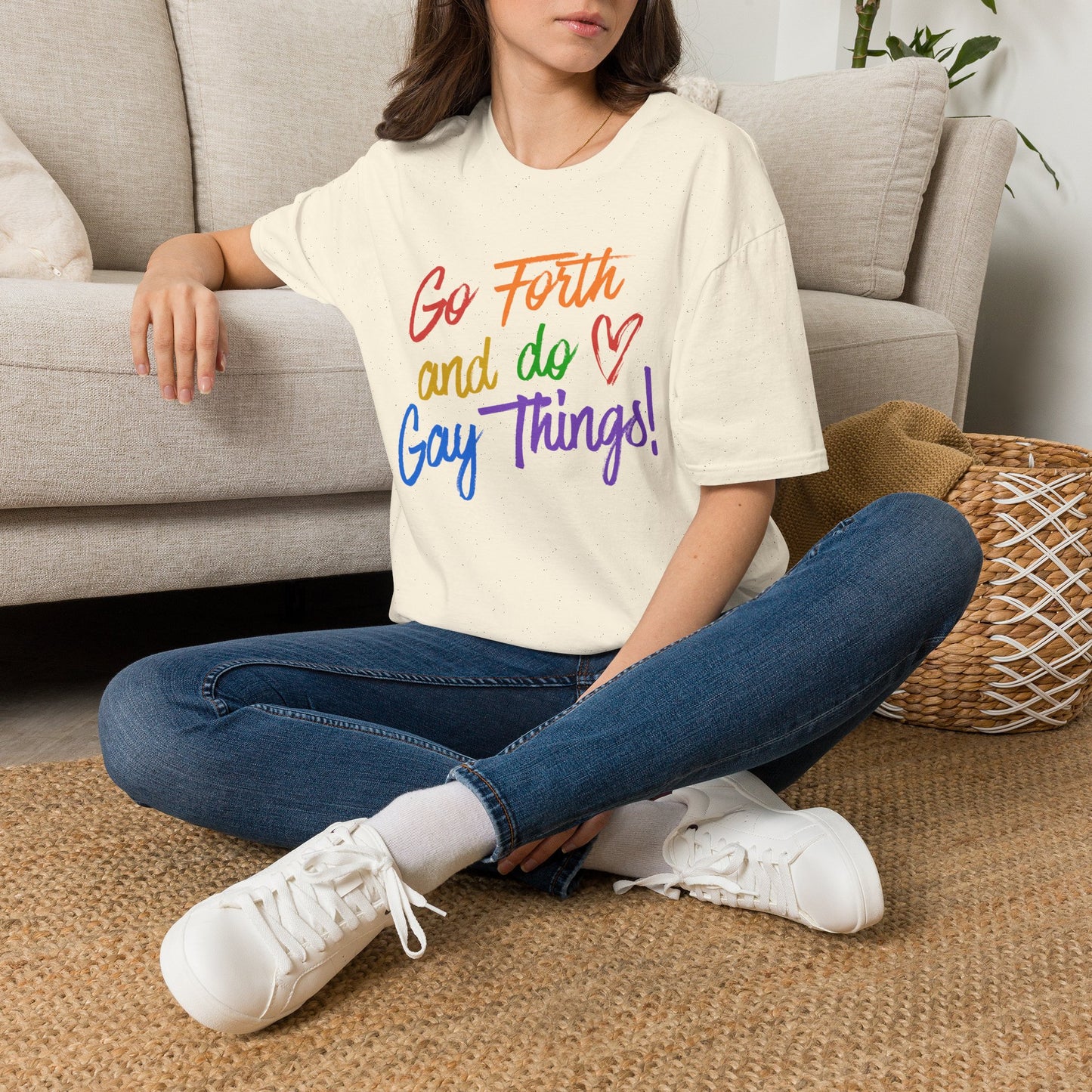 Go Forth and Do Gay Things T-Shirt | Rainbow Pride Tee