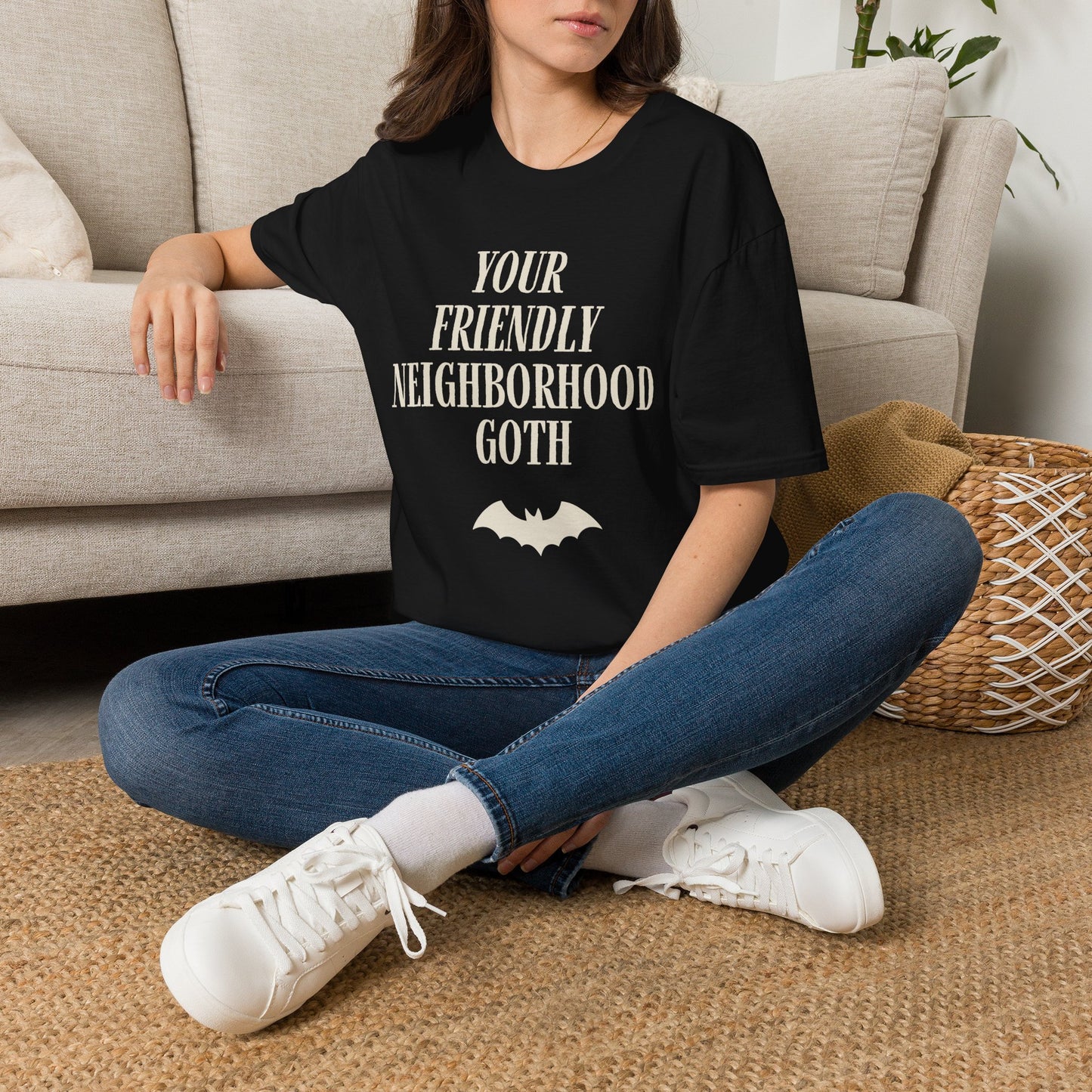 Your Friendly Neighborhood Goth (Bold) - Cute Spooky Graphic Tee