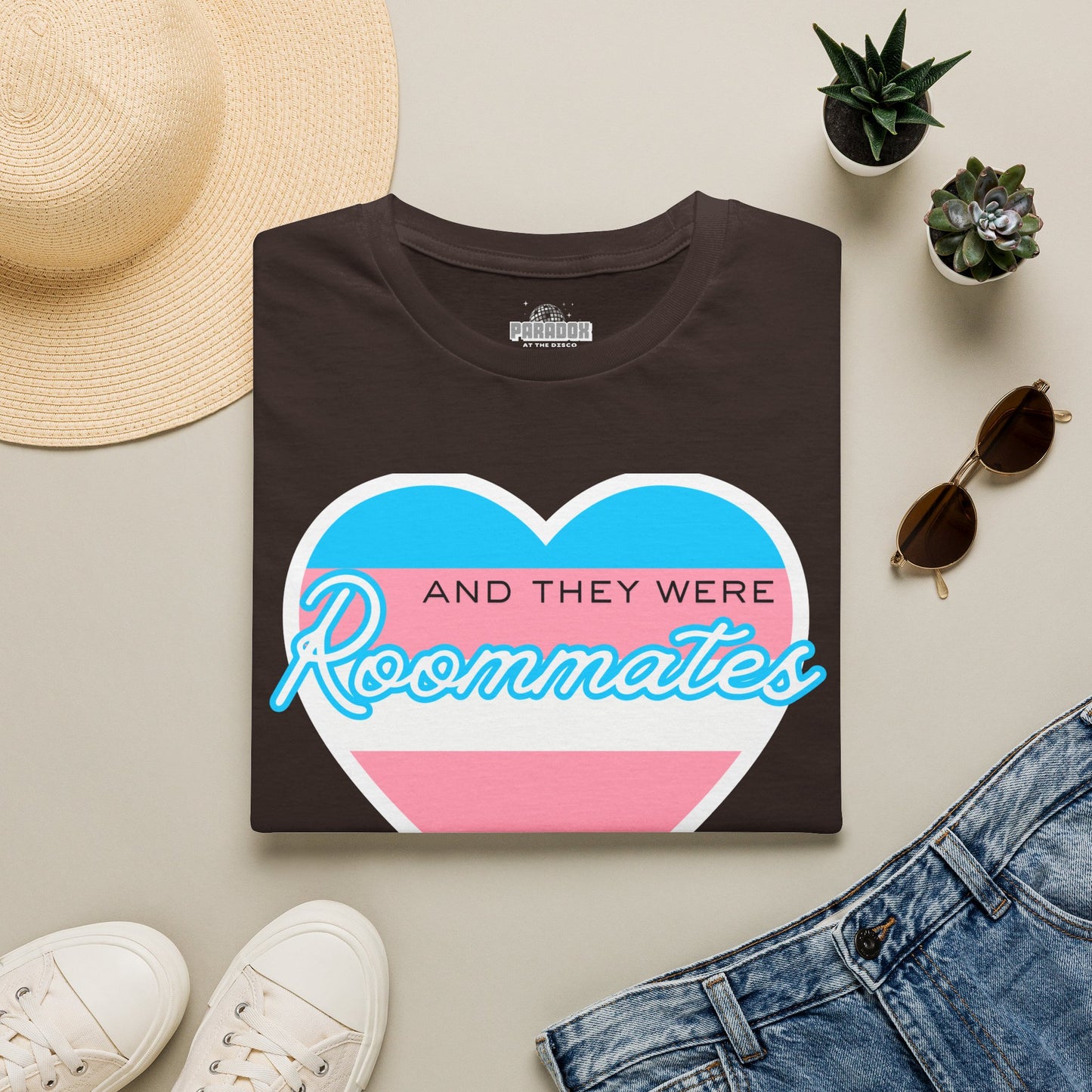 "And They Were Roommates" Transgender Pride Tee