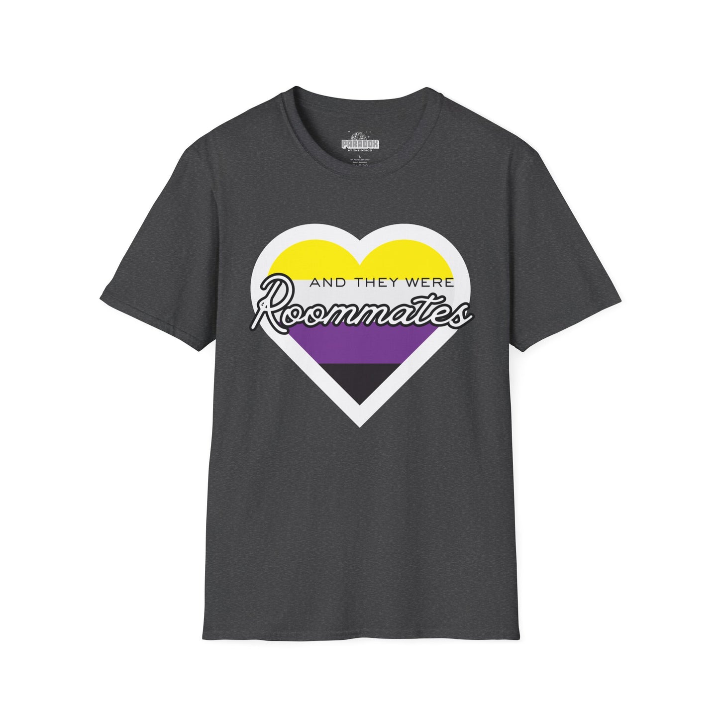 Nonbinary "And They Were Roommates" Pride Graphic Tee