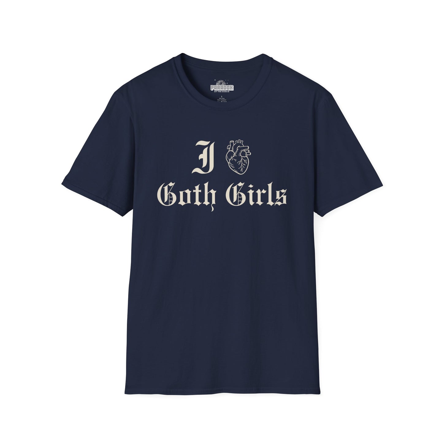 I Heart Goth Girls T-Shirt — Gothic Vintage Script Tee