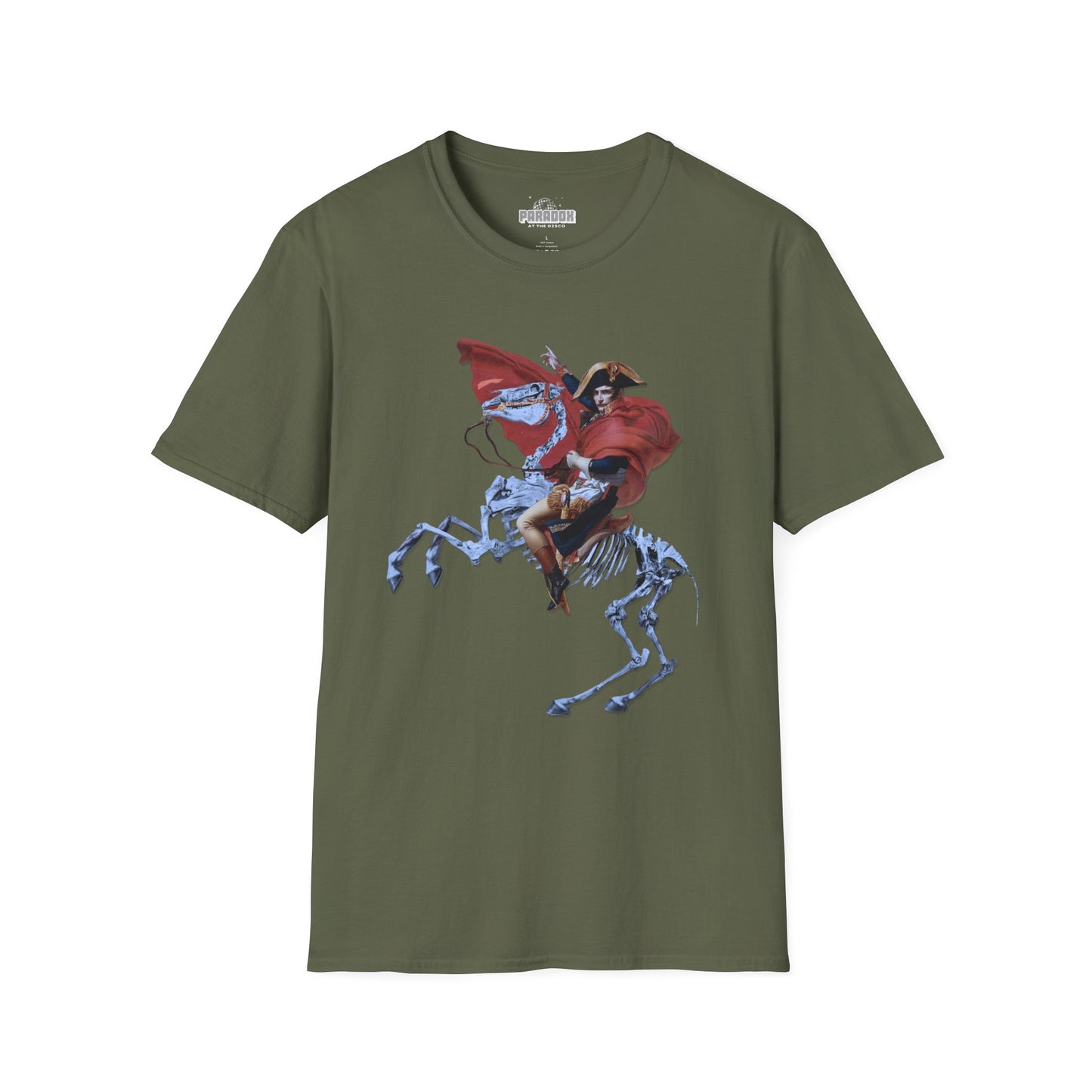 Skeleton Rider T-Shirt — Gothic Napoleonic Horseman Graphic Tee