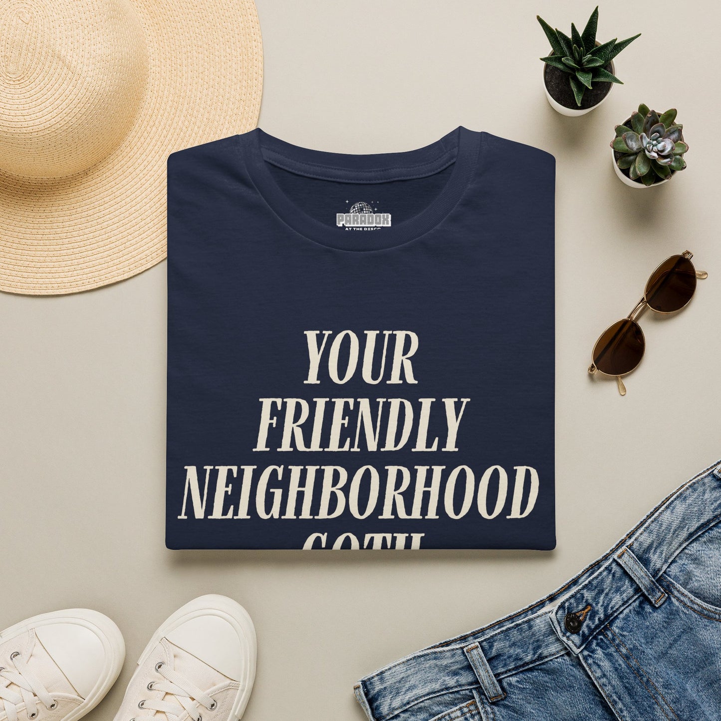 Your Friendly Neighborhood Goth (Bold) - Cute Spooky Graphic Tee