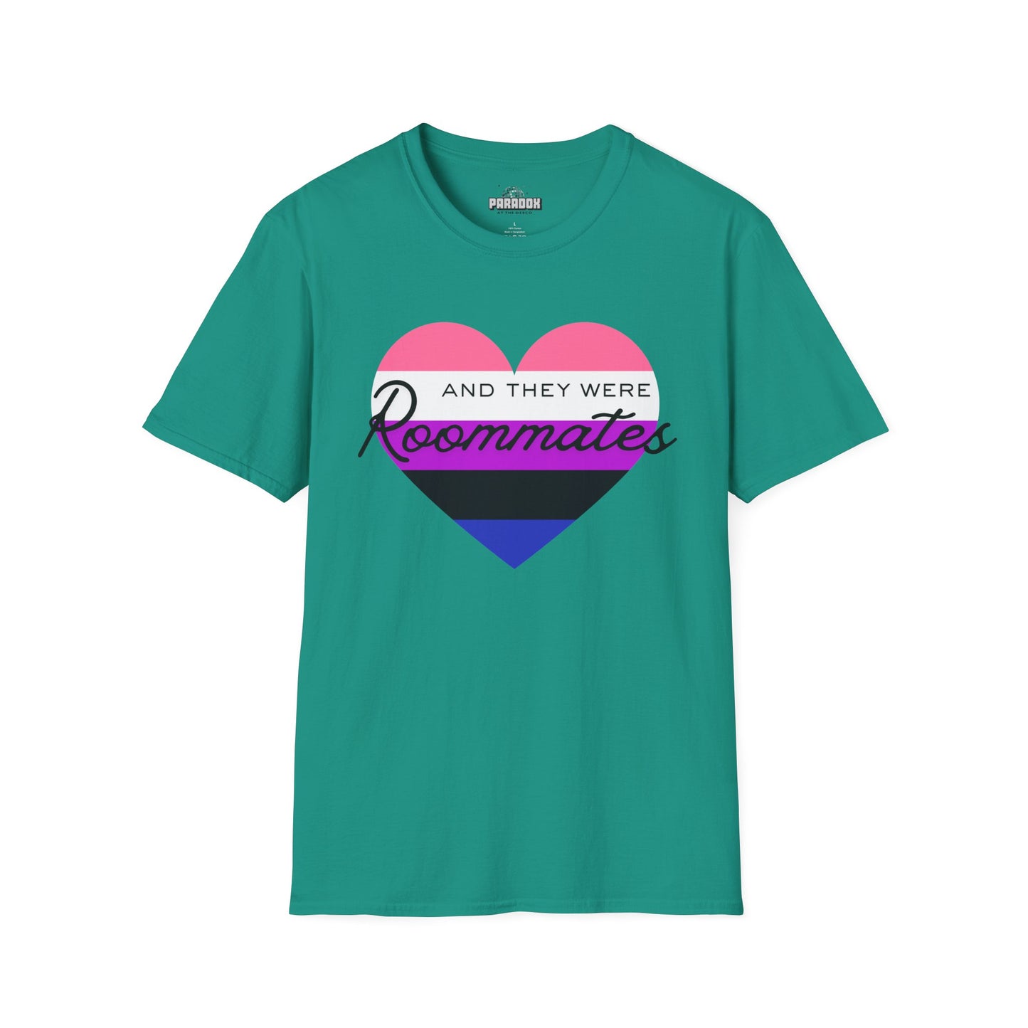 Genderfluid "And They Were Roommates" Pride Graphic Tee